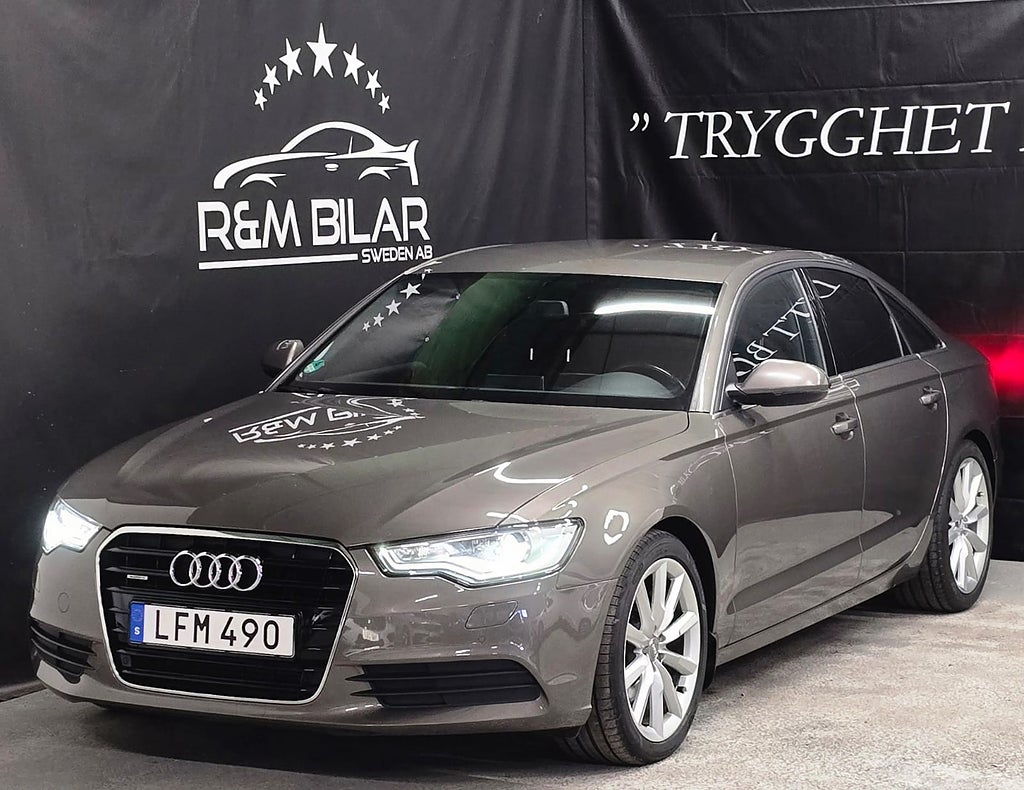 Audi A6 quattro, V6 245HK, Drag, Blå-tand, P-sens, Ny Serv/Bes!