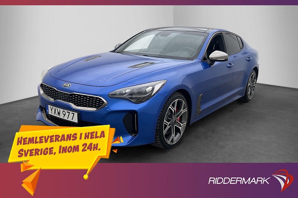 Kia Stinger GT 3.3 V6 AWD 370hk GT Pano H/K HuD  360°