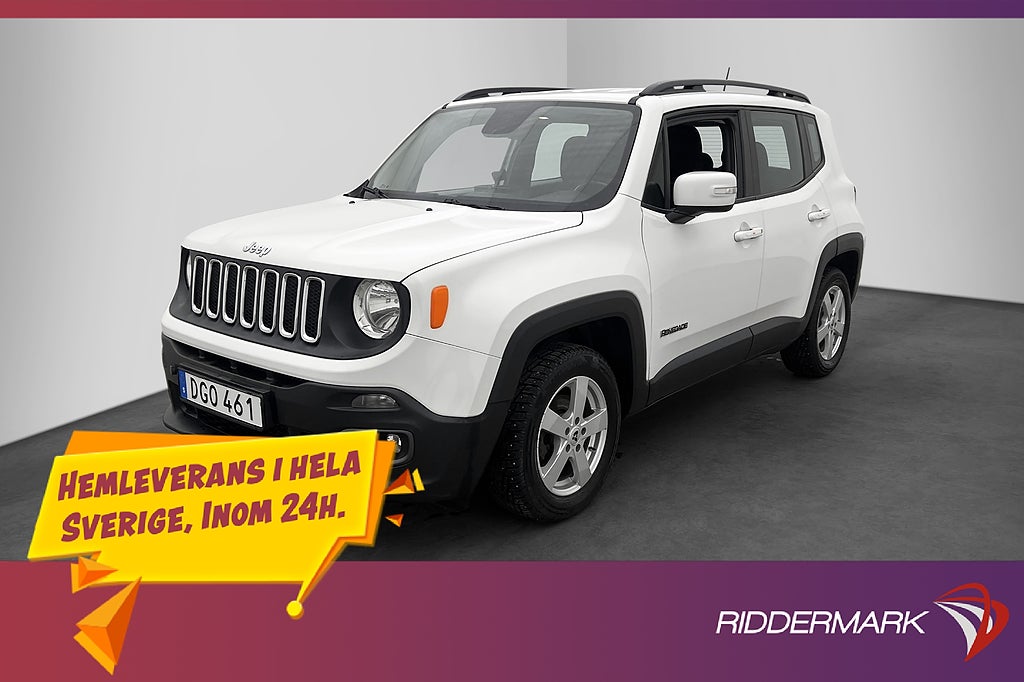 Jeep Renegade 1.4 140hk Longitude Värmare Rattvärme Dragkrok
