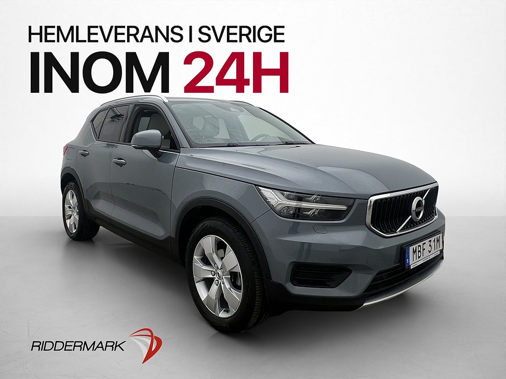 Volvo XC40 Momentum Edition Skinn VOC Värmare Elstolar 163hk