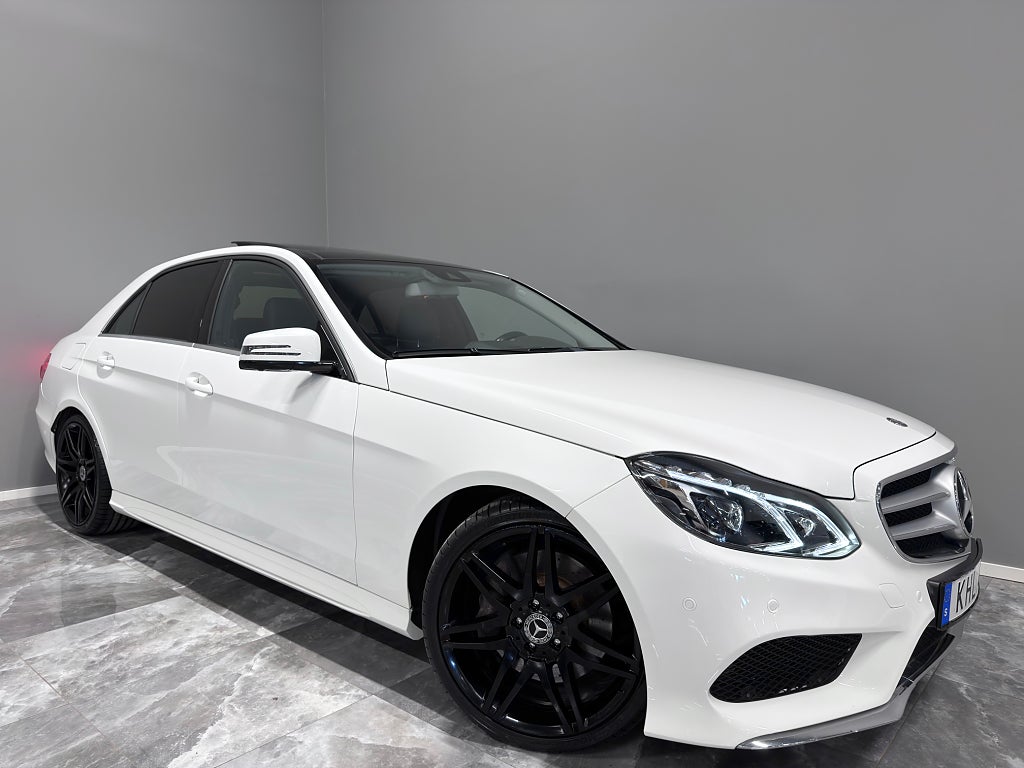 Mercedes-Benz E 350 9G AMG/Panorama/H&K/GPS/Värmare/360°Kamera/Skinn