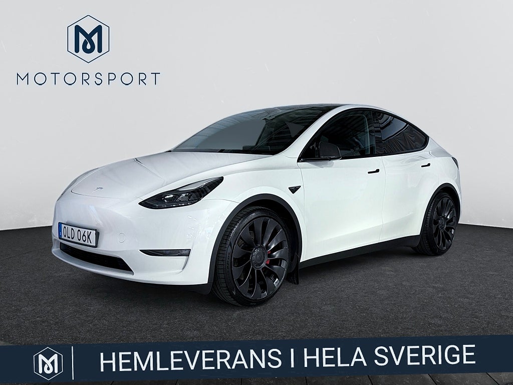 Tesla Model Y Performance 534 hk DRAG Adaptiv Farth 21" Pano Helskinn