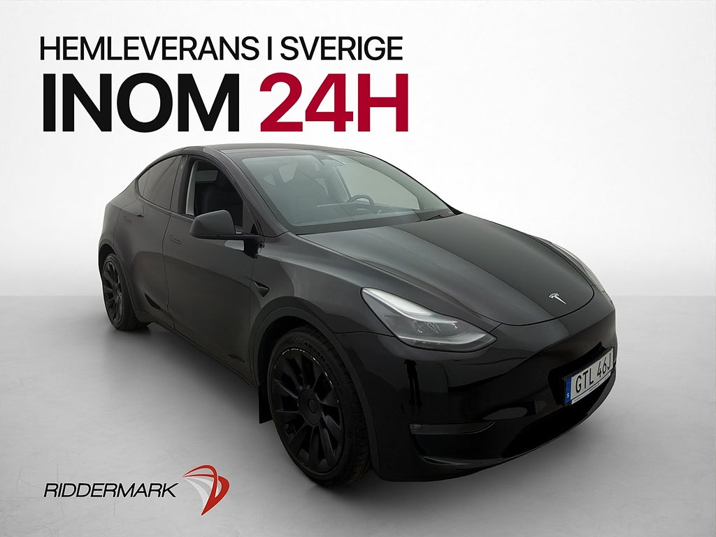 Tesla Model Y Long Range AWD Dragkrok Svensksåld