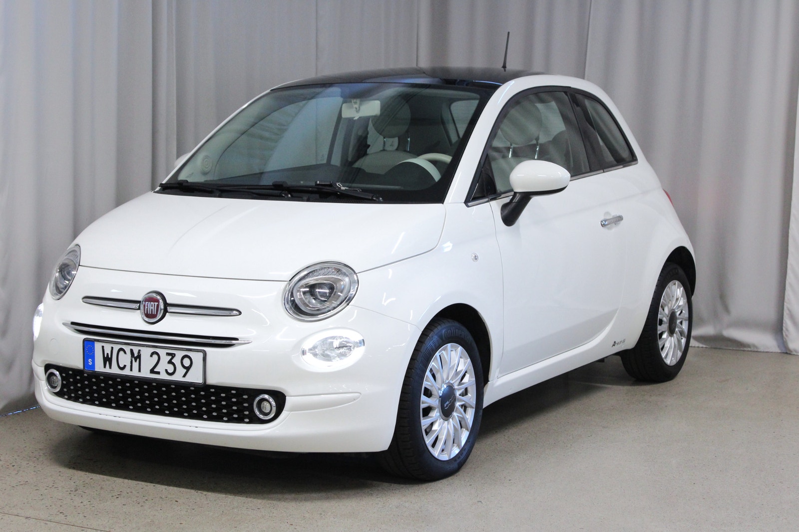 Fiat 500 1.2 69hk Lounge, Panorama, S&V-hjul, Lågmil 2019 - miniatyr 11