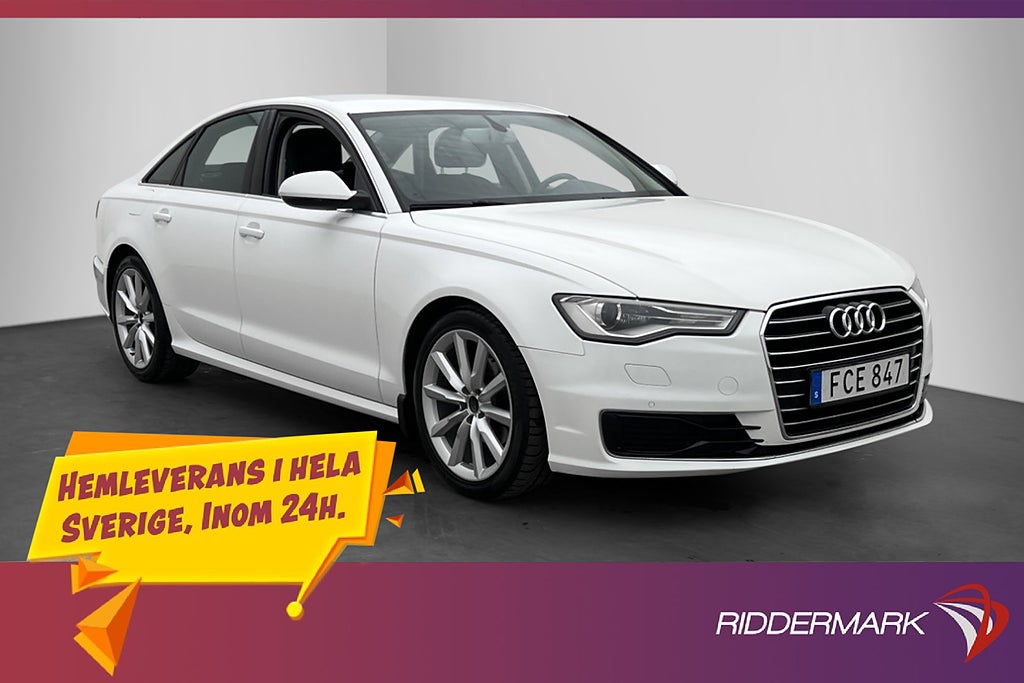 Audi A6 Sedan 2.0 TDI 190hk Sensorer Farthållare Bluetooth