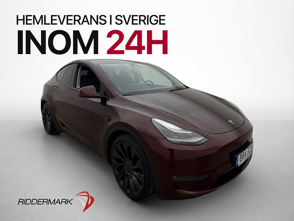 Tesla Model Y Performance 534hk MOMS Autopilot Drag Kamera