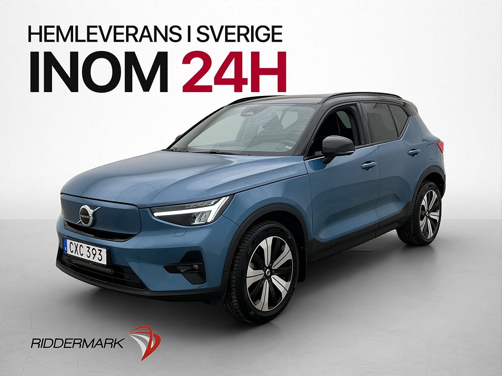 Volvo XC40 Recharge Plus Värmare Kamera Halvskinn CarPlay