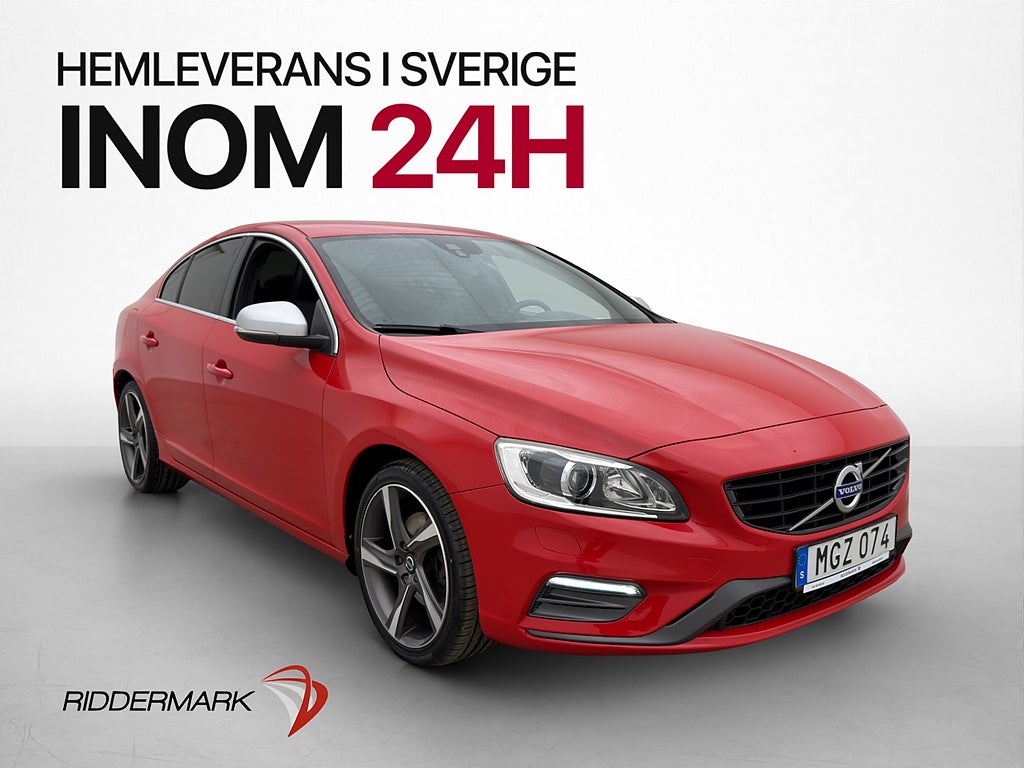 Volvo S60 D3 150hk R-Design Värmare VOC Halvskinn