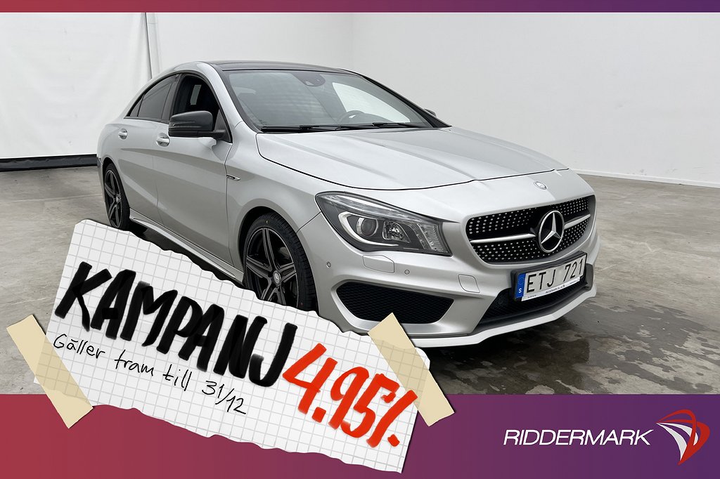 Mercedes-Benz CLA Coupé 200 AMG Pano P-Värmare 4,95% Ränta