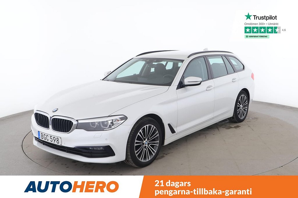 BMW 520 i Touring / Dragkrok, Backkamera, GPS, 184HK