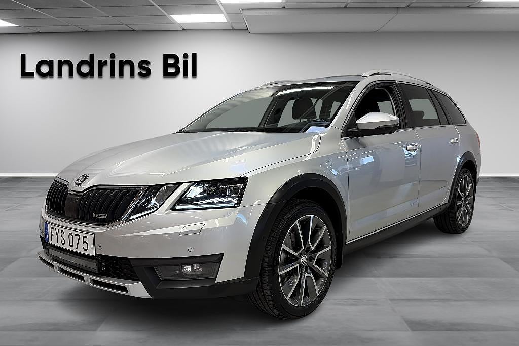 Skoda Octavia Scout 2.0 TDI 150HK AUT 4x4 Premium *Drag*V-Hjul*Värmare*