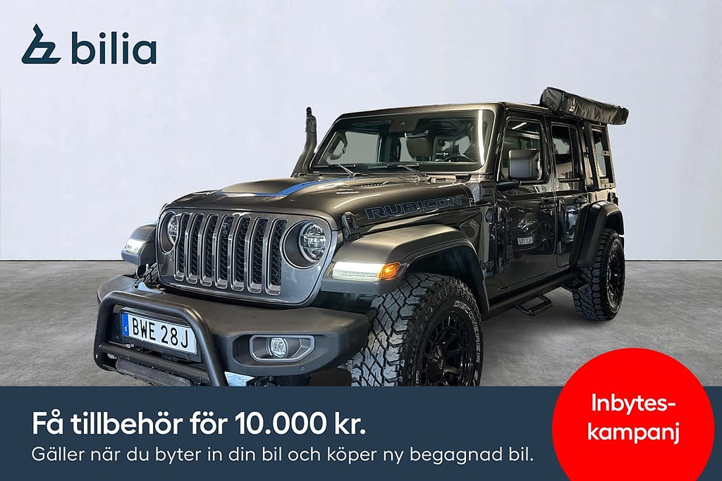 Jeep Wrangler 4xe Rubicon Dragkrok Adaptiv farthållare Kamera Moms