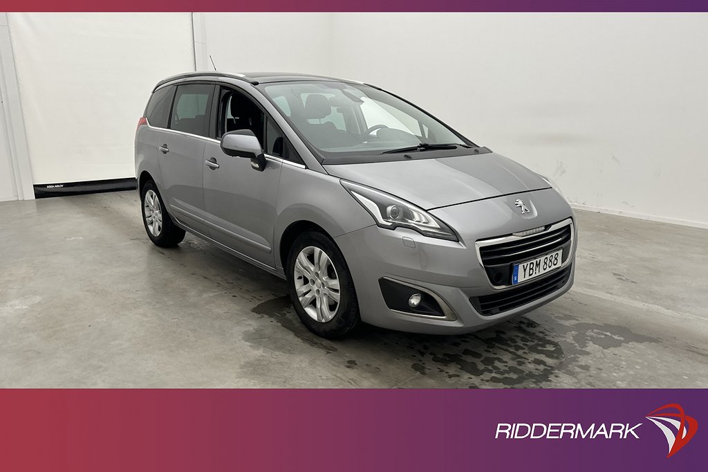 Peugeot 5008 1.6 BlueHDi 120hk Allure 7-Sits Pano HUD Kamera