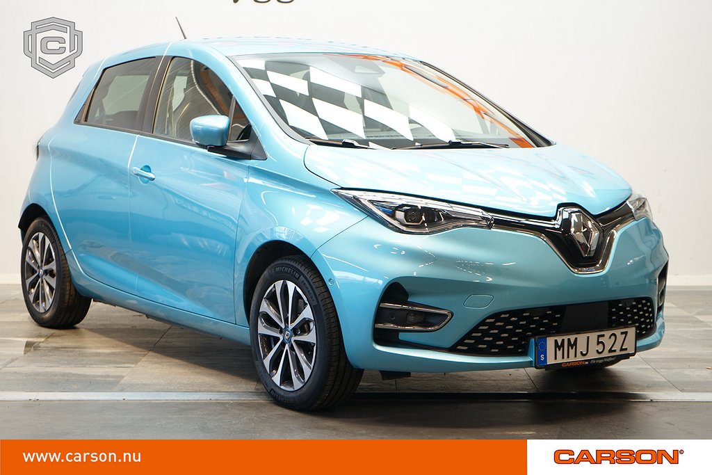 Renault Zoe R135 52 kWh Navi B-kam Friköpt batteri Rattvärme Leasebar!