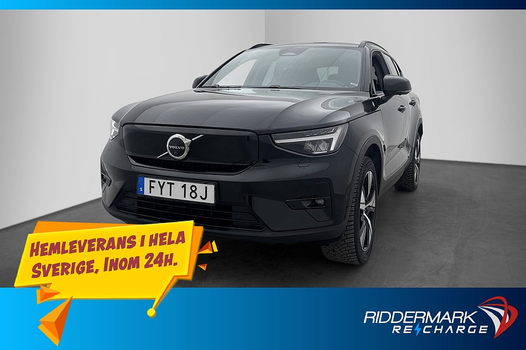 Volvo XC40 Recharge Twin motor Ultimate Pano H/K Drag MOMS