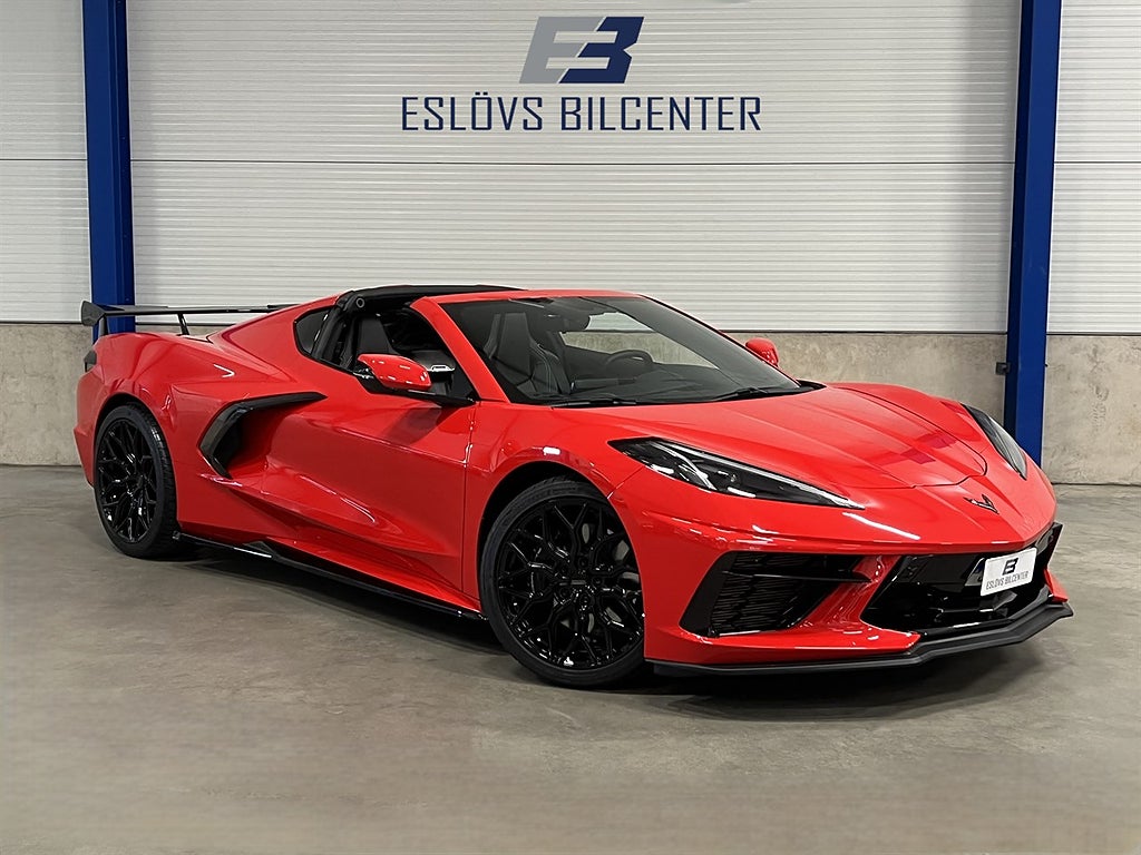 Chevrolet Corvette Stingray 6.2 V8 DCT 482 HK Z51 / Targa / BOSE / Läder / HUD /