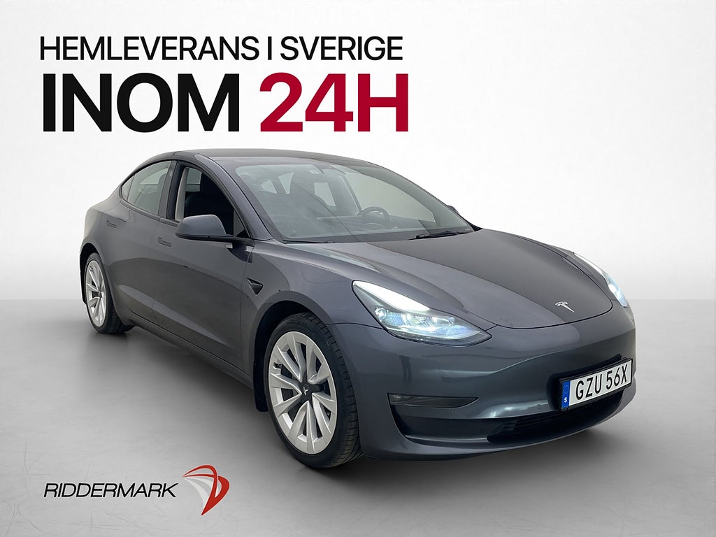 Tesla Model 3 Long Range AWD Svensksåld Panorama
