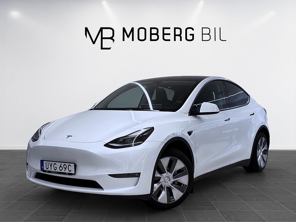 Tesla Model Y Long Range 514hk Helg på Moberg! Pano Läder Navi B-Kamera