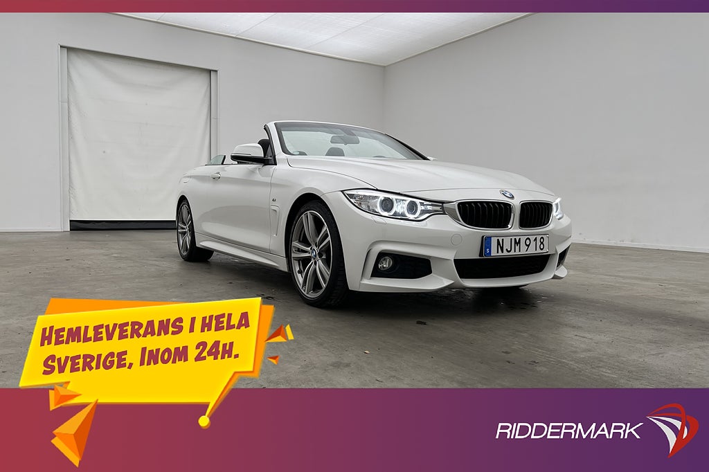 BMW 430 I 252hk M Sport HiFi Skinn Elstolar Keyless Sensorer