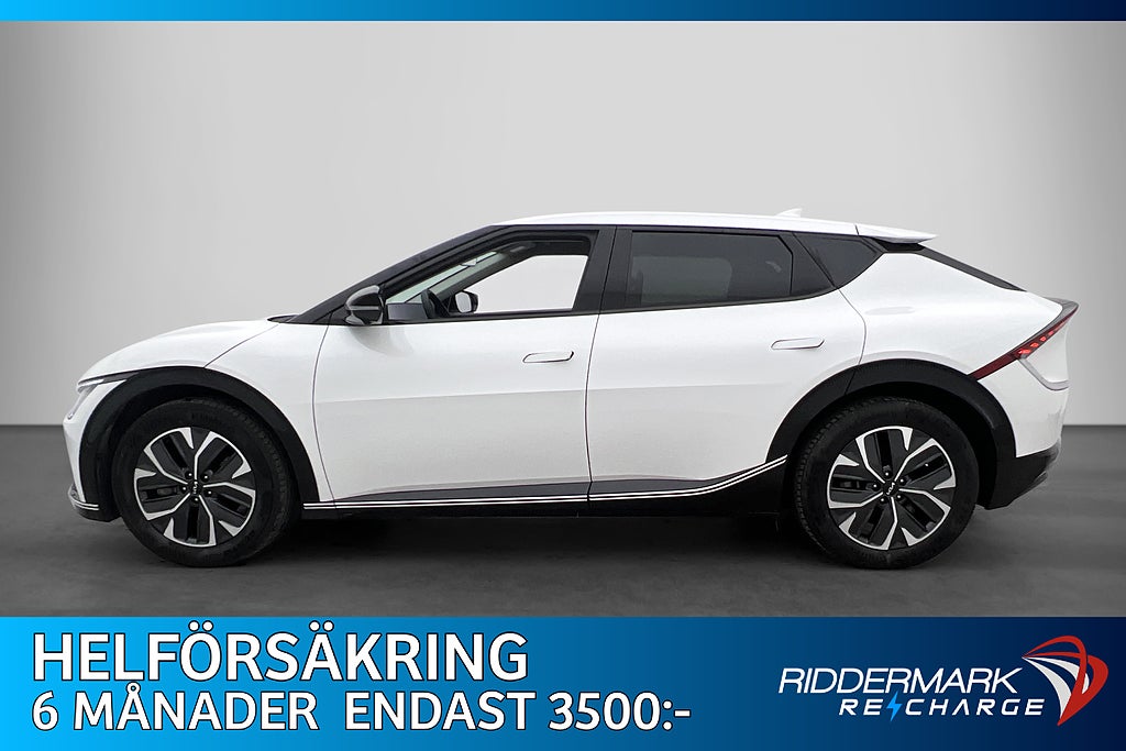 Kia EV6 77.4 kWh 228hk Plus Dragkrok 360° Skinn CarPlay MOMS