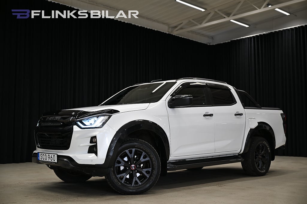 Isuzu D-Max 163HK Automat|Rolltop|Flakbåge|Drag|Värmare|Moms|SeUtr!