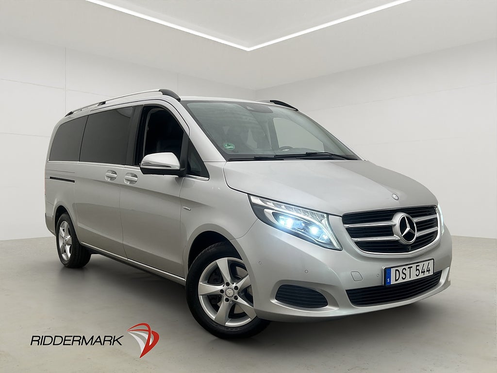 Mercedes-Benz V 250 d Lång Avantgarde Värm Drag 360° 7-Sits