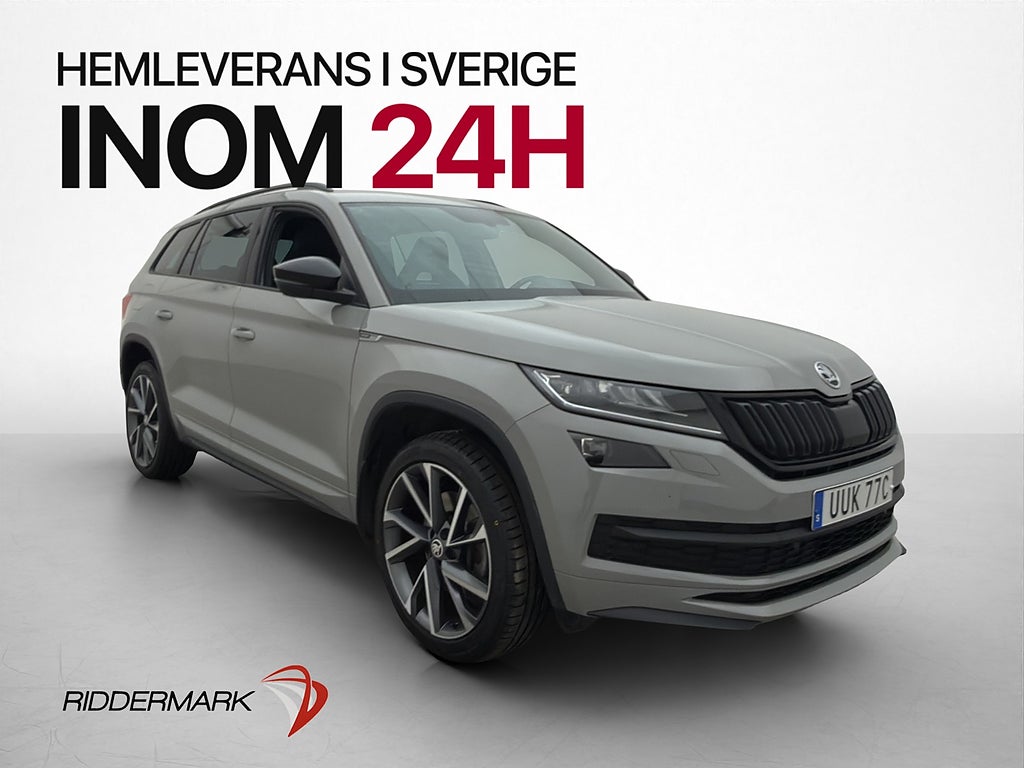 Skoda Kodiaq 2.0 TSI 4x4 Sportline P-Värm Canton Kamera Drag