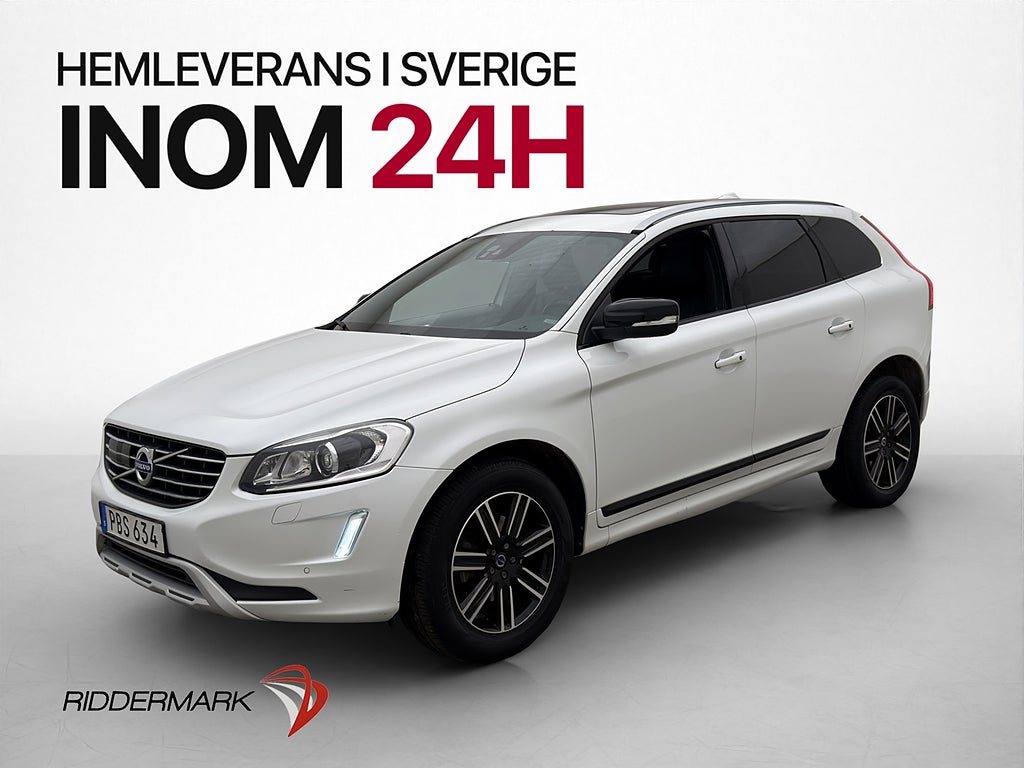 Volvo XC60 D4 AWD Summum Pano D-Värm Navi Kamera Skinn Drag