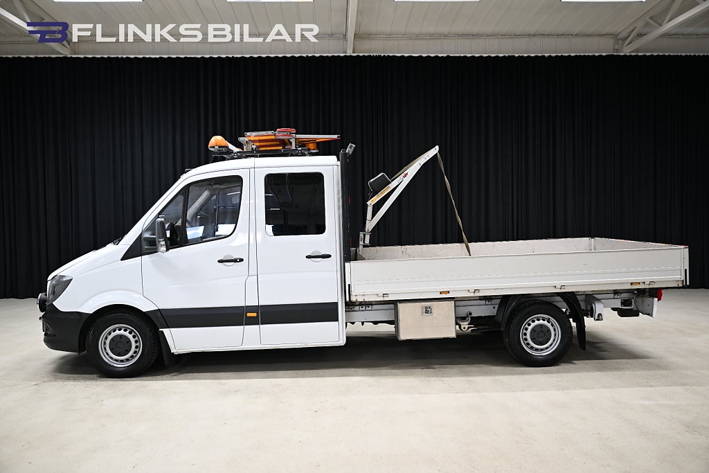 Mercedes-Benz Sprinter 316 163HK 7G Automat|Dubbelhytt|Flak|Drag|Värmare|Moms