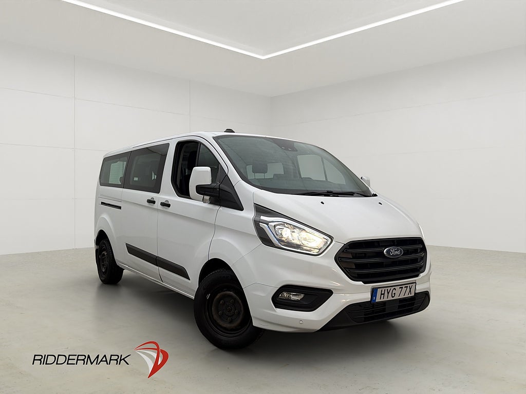 Ford Transit Custom Kombi Lång 9-Sit Värm B-Kam CARPLAY Moms