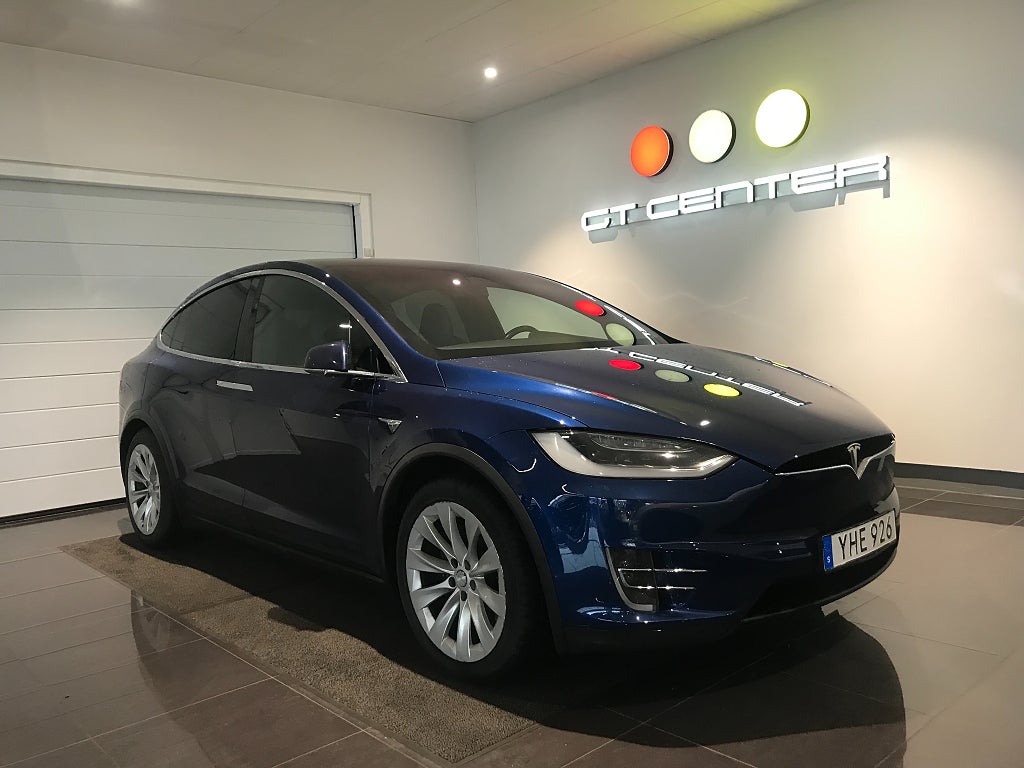 Tesla Model X 90D 6-sits Luftfjädring 1 ägare Utökad AP CCS