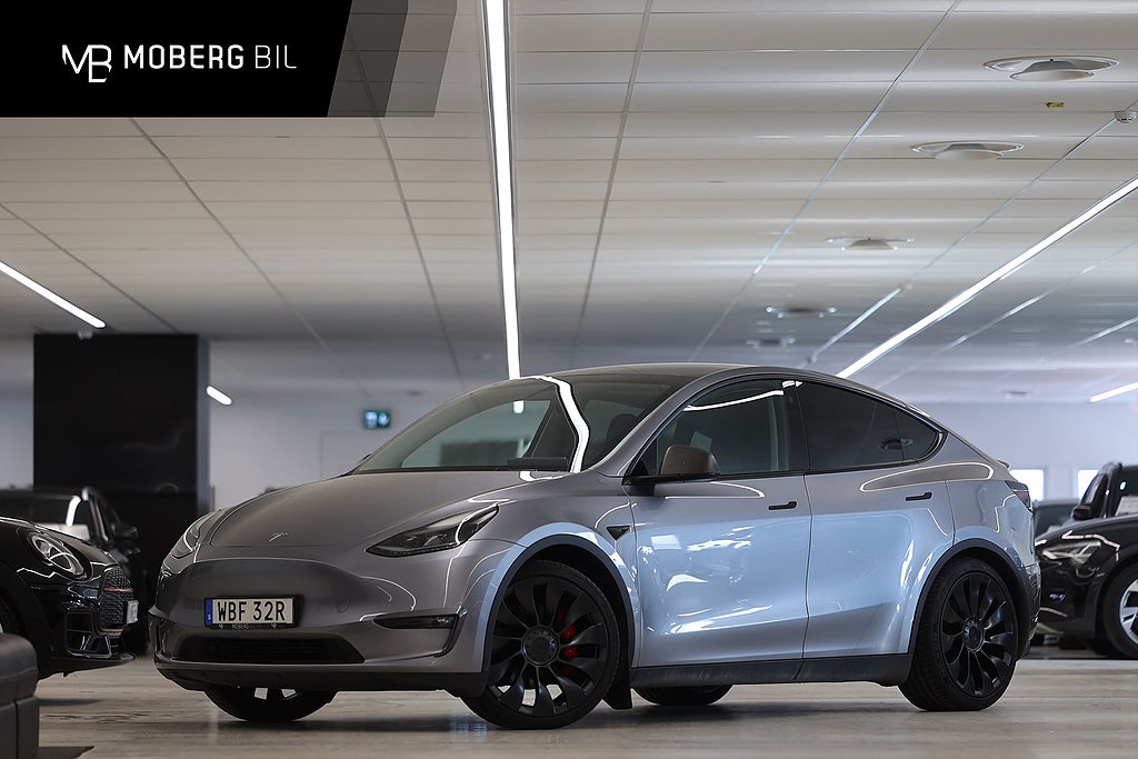 Tesla Model Y Performance 534hk AP Pano Läder Navi MOMS