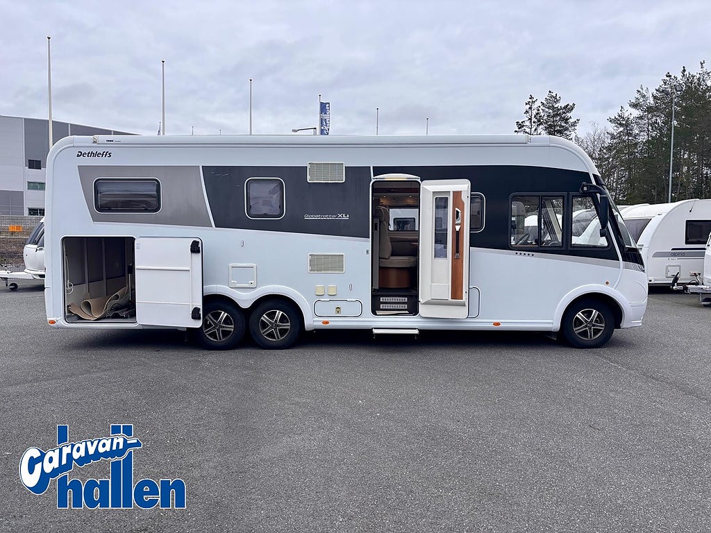 Dethleffs Globetrotter XL-I 7850 (Alde/AC-bodel/Dragkrok/ Hydrauliskastödben/Kamkedja)