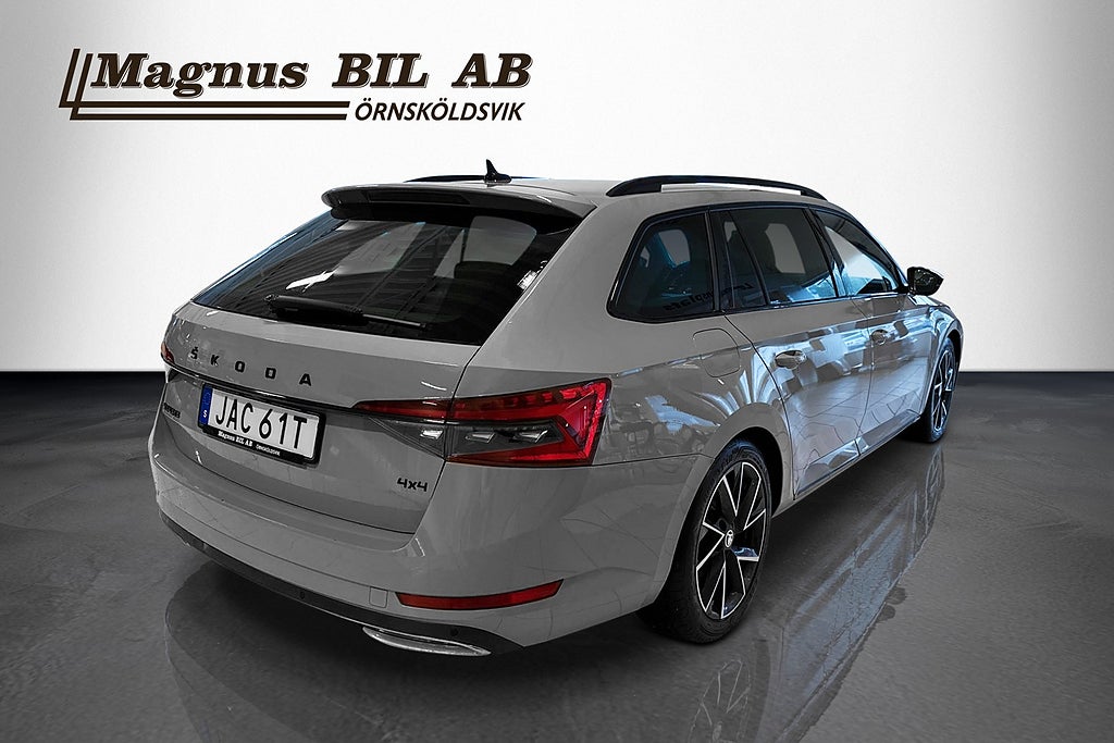 Skoda Superb Kombi 2.0 TDI 4x4 Business Sportline Drag Värmare Kamer miniatyr 4