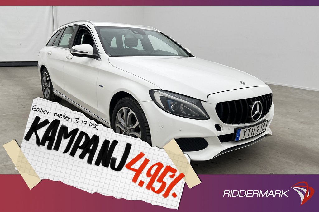 Mercedes-Benz C 350 T e 279hk Avantgarde P-Värm 4,95% Ränta