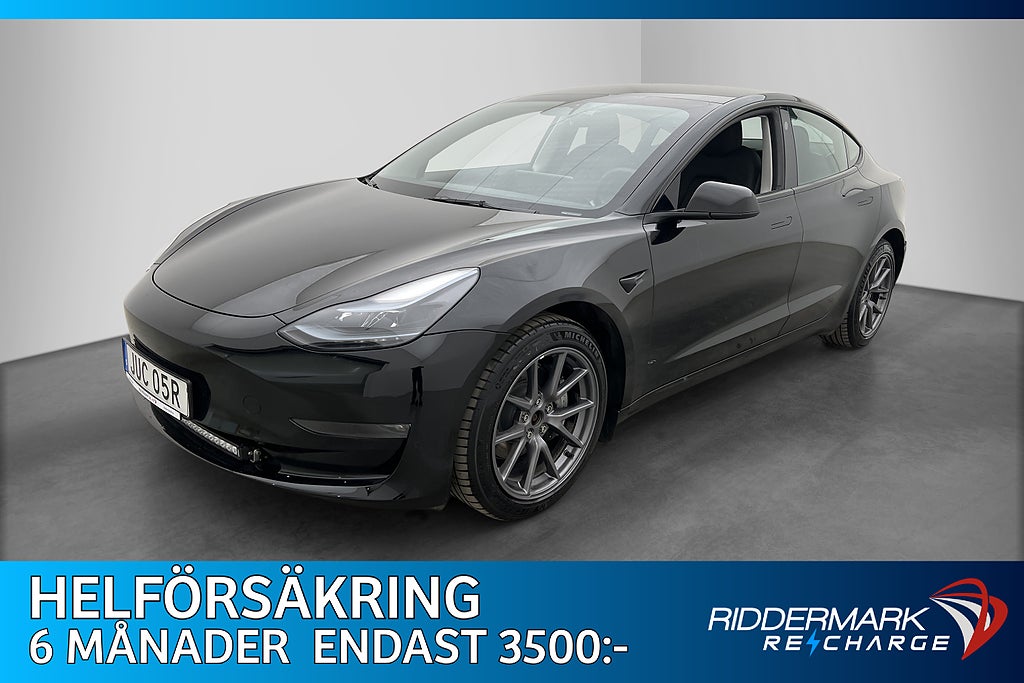 Tesla Model 3 Long Range AWD Autopilot Rattvärme Svensksåld