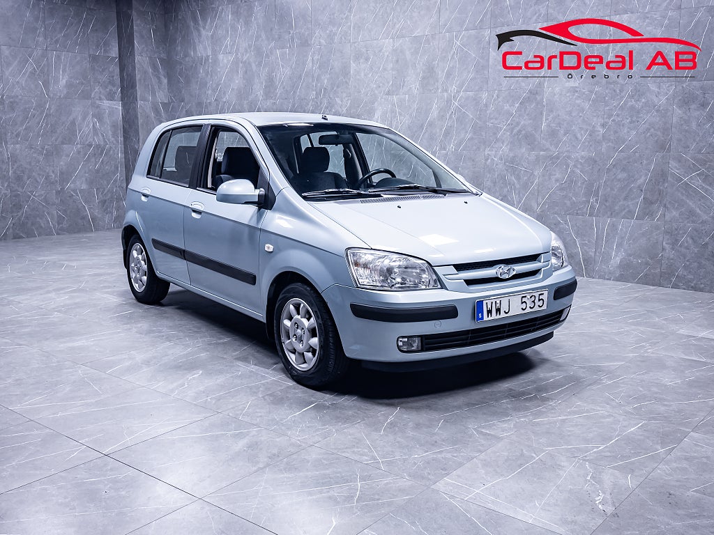 Hyundai Getz 5-dörrar 1.3 84hk Låga miltal Billig skatt