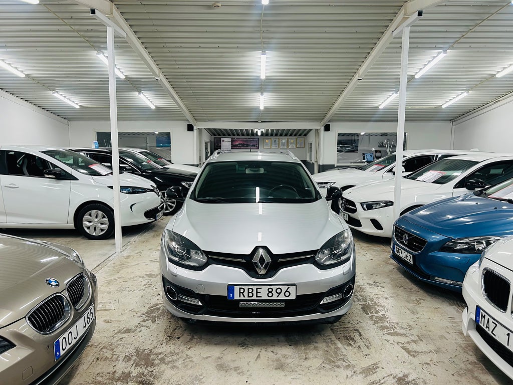 Renault Mégane Grandtour 1.5 dCi LIMITED Euro 6,Svensksåld,NyBes