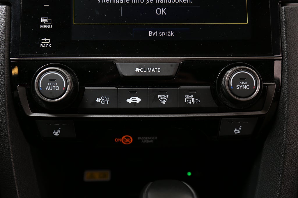 Honda Civic 1,5 i-VTEC Turbo 182hk Prestige Aut Glastak Skinn Motorv 2017