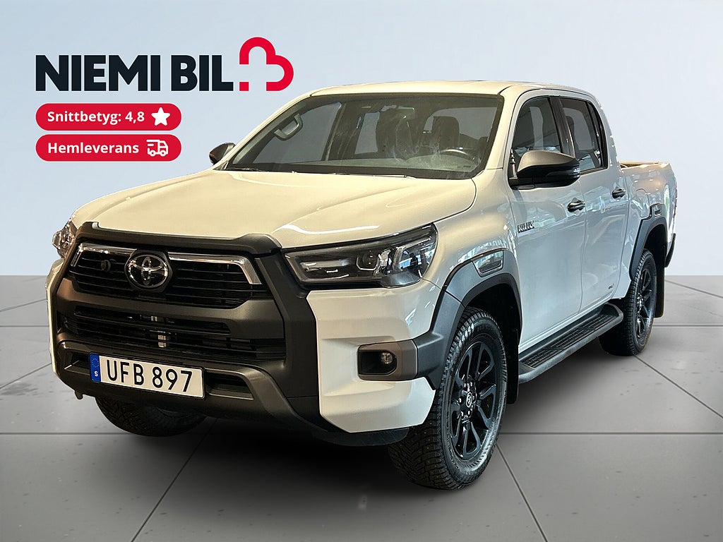 Toyota Hilux Dubbelhytt 2.8 4WD Invincible MOMS/MoK/Skinn/Kamera/SoV