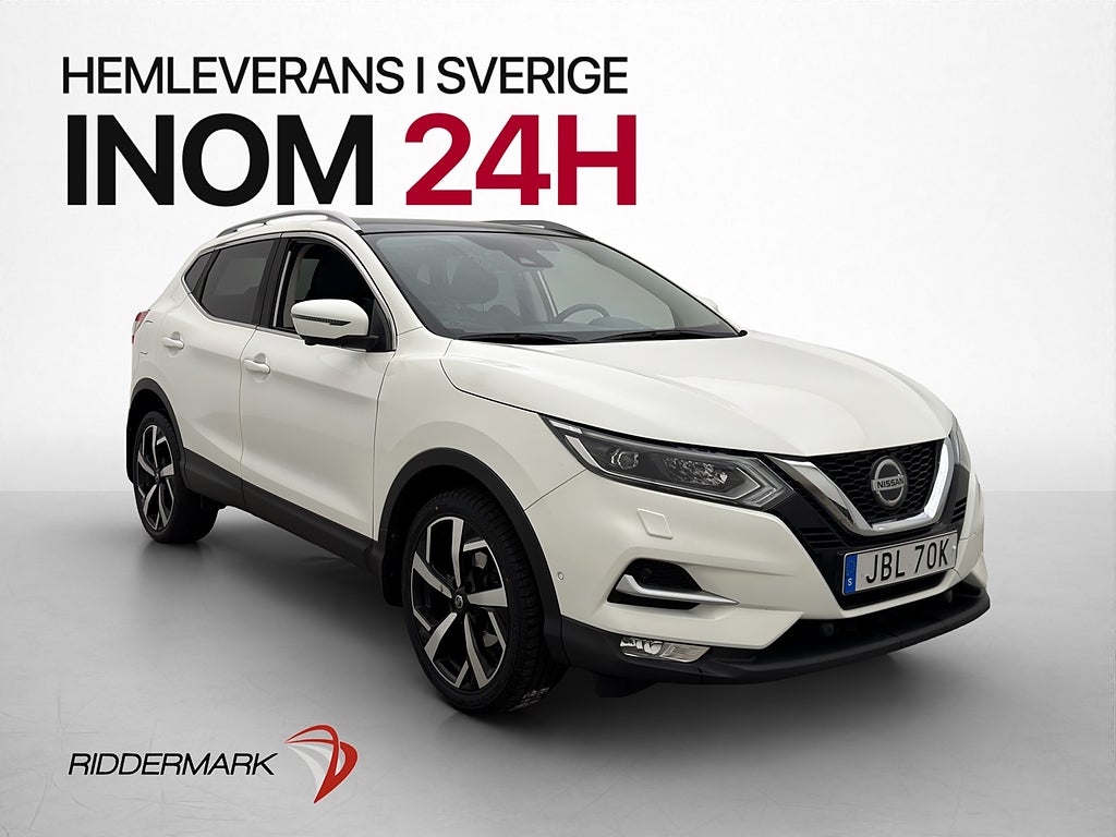 Nissan Qashqai 1.3 Tekna Pano 0,57l/mil 360° Kamera ISOFIX