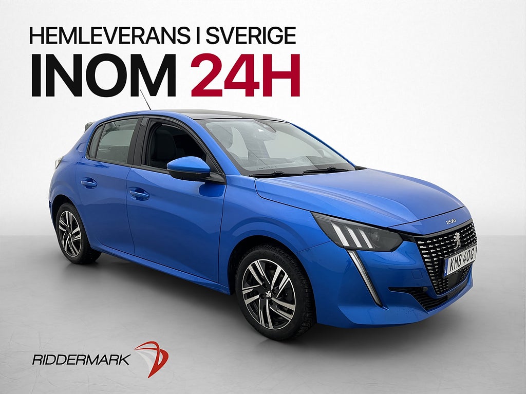 Peugeot 208 1.2 PureTech Allure Pano Värmare Kamera LED