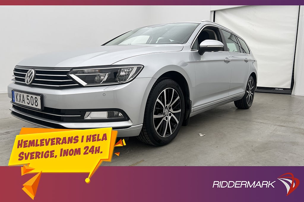 Volkswagen Passat 1.4 150hk Drag Kamera CarPlay Låg-Årsskatt