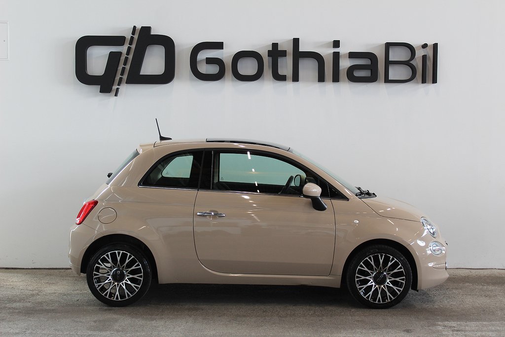 Fiat 500 1.2 8V Lounge Panorama Sensorer 