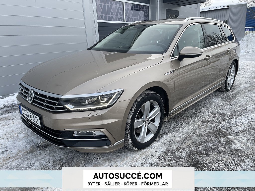 Volkswagen Passat Sportscombi 2.0 TDI R-L 4M GT Euro 6 Dragkrok M-värmare 1 Ägare