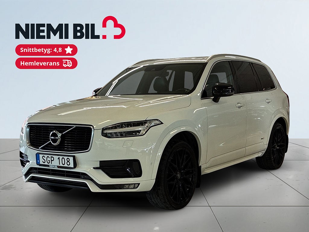 Volvo XC90 7-seater D5 AWD R-Design Drag B&W-ljud Kamera Pano S&V