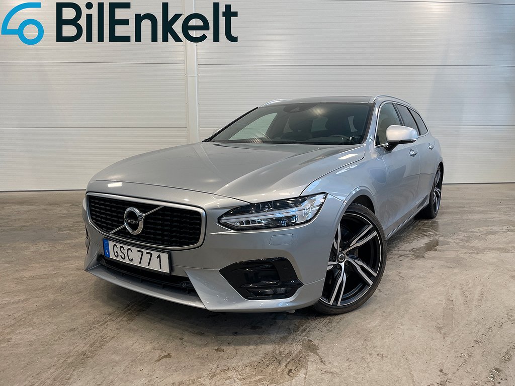 Volvo V90 D5 AWD R-Design B&W Pano VOC Drag BLIS HUD 2018 235hk