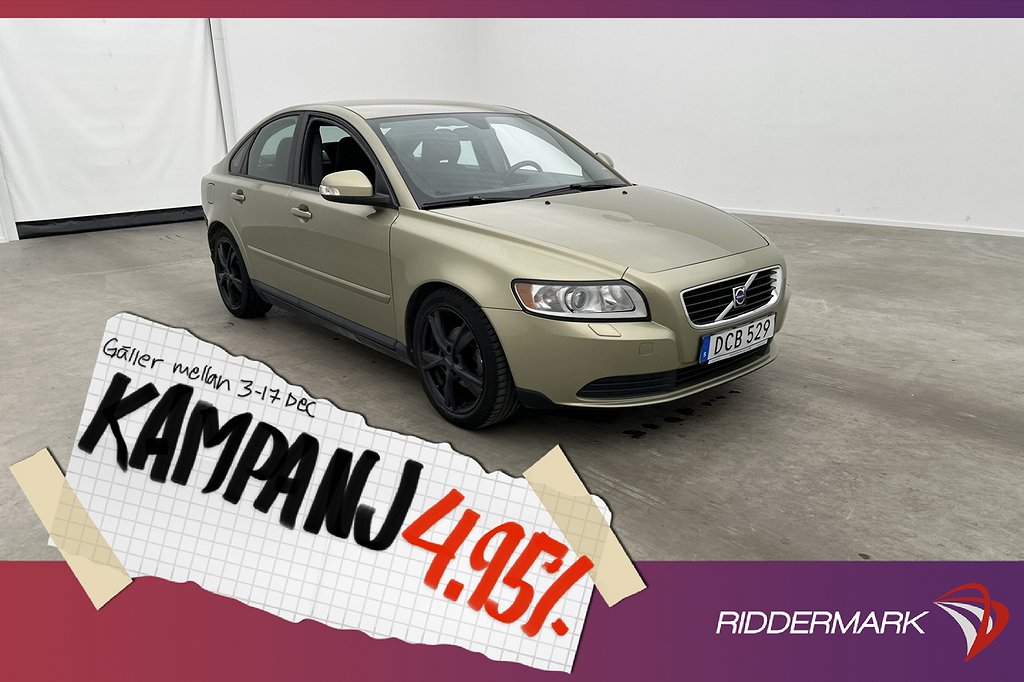 Volvo S40 1.8 Flexifuel 125hk Kinetic En-Bruk S 4,95% Ränta