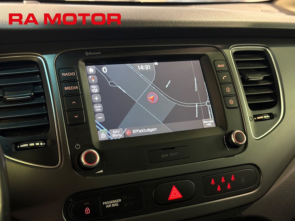 Kia Carens 1.7 CRDi Automat Advance Plus 7-sits Kamera Drag Navi 2017