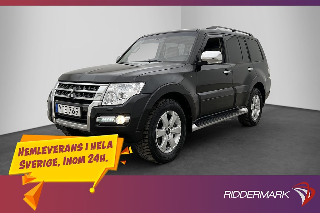 Mitsubishi Pajero 3.2 Di-D 4WD 7-Sit Pano Värm Drag Rockford